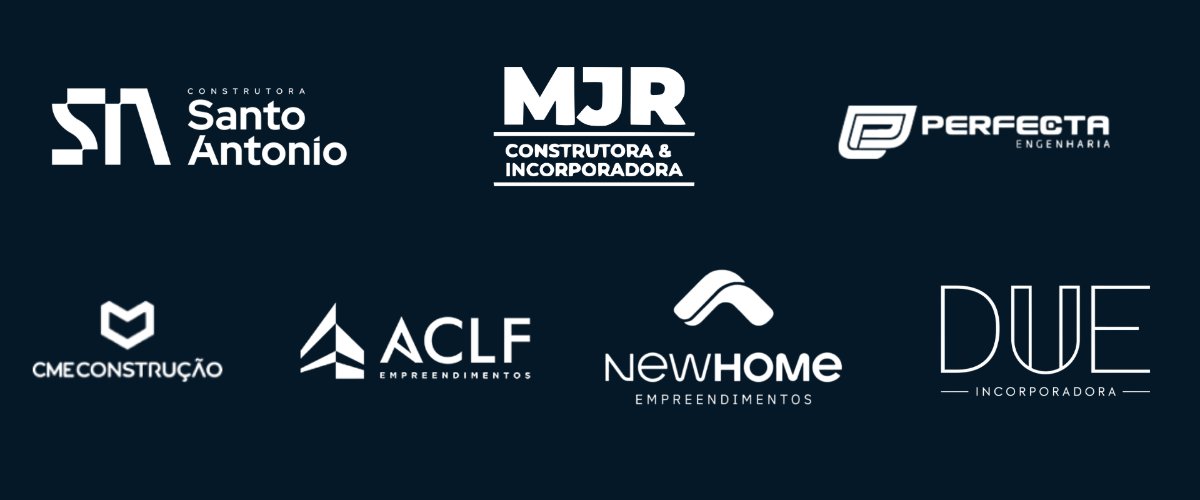 Logos das Construtoras Parceiras